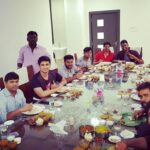 Nikhil Siddhartha Instagram - The Vice Chairman of Aditya College group @satishreddy_n treated the entire KIRRAK PARTY gang for a sumptuous Godavari style lunch today 😊😁😃😄😍 Shooting major portions of the movie here... thanks for the hospitality Satish Garu and Sesha Reddy garu😊 @simran_pareenja_