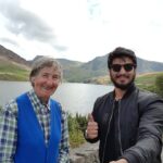 Nikhil Siddhartha Instagram - Meet Barbara who built a School for Orphans on the Lake Llyn Idwal... She says she is 80 nd still was walking up the hills with ease 😊😀 #nofilter #newfriends Wales