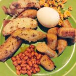 Nikhil Siddhartha Instagram – Bulking Breakfast 🍳 
Lotsa Potatoes 🥔 -Carbs
Eggs nd Chicken 🍗 Sausages -Protein 
Beans on the side