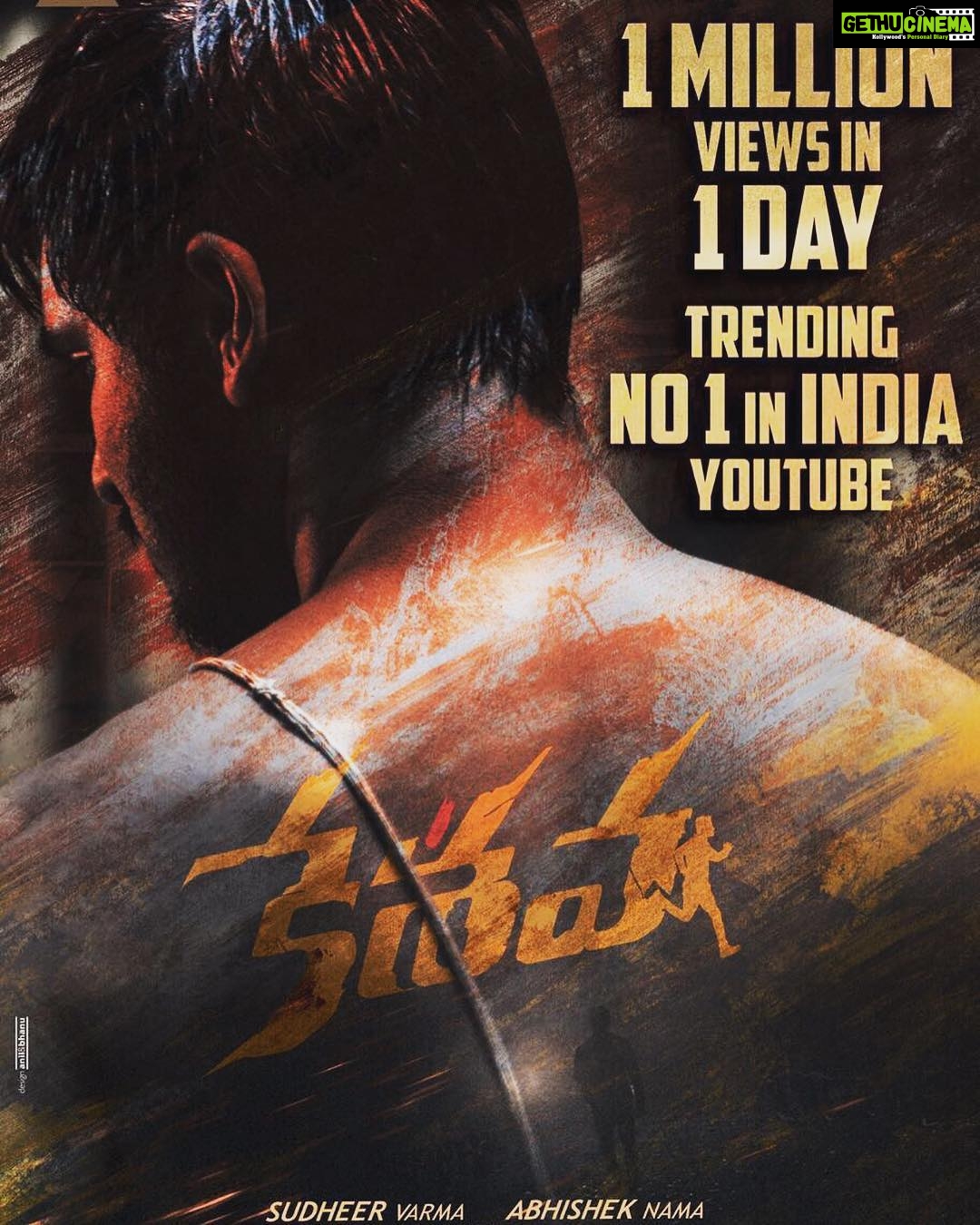 Nikhil Siddhartha Instagram - Thanks for all the LOVE dear friends๐๐๐ Our Keshava Teaser is has crossed the Million mark in a day nd Trending number 1 in India YouTube... ๐๐ค All credit to you for liking nd sharing the teaser... Will work harder to give u a good film this summer.. Thank uuuu๐คโค๏ธ