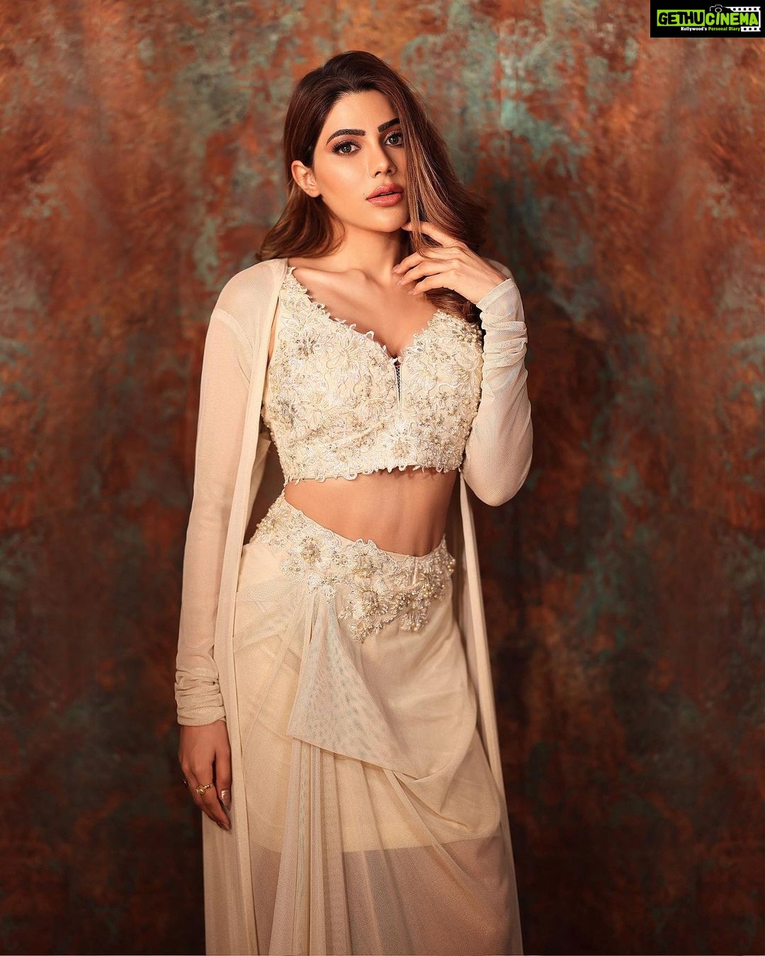 Nikki Tamboli Instagram - Fashion varies, but style sustains🌟 . . . . . . . . . . . . . . . Outfit: @azulibynikki Styled by: @shru_birla H&M: @dimplebrahmbhatt_ @sabahairstylist