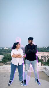 Nivetha Thomas Instagram - HOOK STEP HERE WE COME! Dancing away with this darling Demon at home @nikhilthomas_07 😄 Let’s see your moves with your darling Saakinis and Daakinis! Bring it on 👍🏼 #saakinidaakini #hookstep #dance #dancechallenge #reels #reelitfeelit