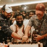 Nivin Pauly Instagram - Success celebrations Revathi Cinemax, Paripally, Kollam 🎉🎉 #Padavettu running successfully at a cinema near you 🍿🎟️