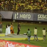 Nivin Pauly Instagram - A thrilling and unforgettable night at the #ISL2022, launching the #PadavettuTrailer with the #Manjappada 💛💛 Thank you for all the love and joy you gave us! ❤️🙏🏼 Thank you to @KeralaBlasters, @indiansuperleague @kbfc_manjappada, @starsportsindia @eastbengalfootballclub for this unforgettable night. 💪🏼🙏🏼 #ISL #IndianSuperLeague #IndianSoccerLeague #Keralablasters #LetsFootball  #PadavettuTrailer out now! ▶️👉🏼 #LinkInBio Padavettu releasing in a cinema near you on 21st October, 2022. @padavettumovie @sunnywayn @officialaditibalan @remya.suresh @shinetomchacko_official @shammithilakan_ @actorindrans @liju_krishna @saregama_official @saregamamalayalam @yoodleefilms @_bibinpaul @deepakdmenon @shafique_mohamed_ali #GovindVasantha @subhaashkarun @anvarali113 @renganaath_r @ganpat_kannan @masharhamsa @ronexxavier4103 @shanishaki @ranjini_achuthan @javedchempu @harikrishnanbs @mindsteinstudios @oldmonksdesign @KeralaBlasters #Padavettu #Padavettu21stOct #LijuKrishna #malayalam #YoodleeFilms #govindvasantha #malayalamcinema #fightforsurvival #teaser #politicalthriller #comingsoon