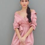 Nora Fatehi Instagram - Blush pink 🌸🌸feeling extra girly today This look is inspired by my bestie @meiraomar ✨✨🌸🌸 Hair makeup @zoya.makeupandhair
