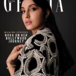 Nora Fatehi Instagram - The Arabic variation of Nora’s name can be spelt ‘Noora’ meaning “light”, and interestingly in 2022, Nora Fatehi is perhaps in the most luminous phase of her career. But this success is far from beginners’ luck; her accomplishments can be attributed to the strategic and passionate journey of a young girl with a singular vision – to do it all successfully. Nora is wearing an embedded bomber jacket, Ivodia; pear diamond earrings, A.S Motiwala Fine Jewellery; stackable bracelet with emerald cut diamonds, Vandals; white gold plated crystal bangle; gold plated crystal bangle, all Jewel Factor Photograph: Sahil Behal Junior Fashion Stylist: Nishtha Parwani Words: Sydney Atkins Make up: Reshma Merchant Hair stylist: Marce Pedrozo Assisted by (styling): Sanskriti Gupta Artist's PR Management: Communique Film PR #NoraFatehi #GraziaIndia #Magazine #DigitalCover #Bollywood #Actress #Nora
