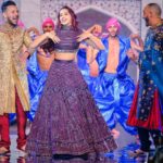 Nora Fatehi Instagram - Performing Arabic Dilbar on stage with @fnaire_official for the annual Caftan 2019 @2mtv Live! It was a pleasure to perform and sing wearing this gorgeous Lehenga by @shantanunikhil on a bollywood themed act in Morocco 🇲🇦🇮🇳 Outfit @shantanunikhil Hair and makeup @marcepedrozo Photographer @mohamedsaadstudio ———————————————— @tizafmohcine @mennani_khalifa @achrafaarab1 @amine_el_hannaoui @bassimbendell @femmesdumaroc_officiel @funandyz