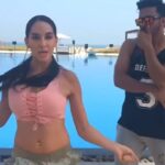 Nora Fatehi Instagram - Its throw back time! Wine and kotch dancehall routine with @rajitdev aaaayyyy🔥🔥🔥 Its been over a year and half can u believe it?? 😍❤️ 📷 @raaj.here @saadiyatbeachclub