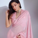 Nora Fatehi Instagram - 🌸🌸 @manishmalhotra05 @manishmalhotraworld @manishmalhotraworld #khaab #mymmsari Jewellery @anmoljewellers Styled by @aasthasharma Assisted by @iammanisha @gehnadhalokia @muskaanmatta Make up @reshmaamerchant Hair @zoeyquinny.hair
