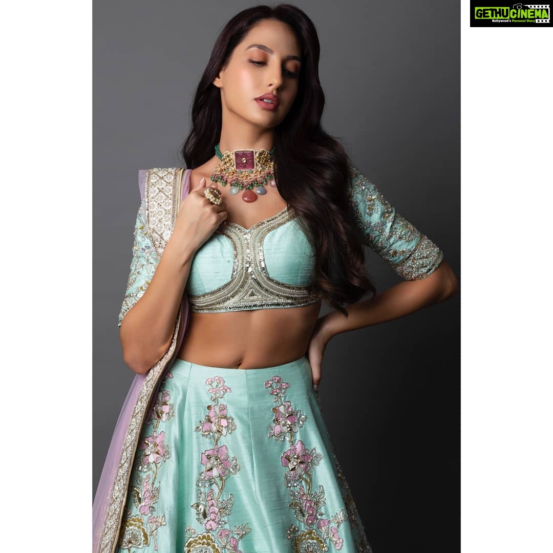 Nora Fatehi Instagram - In my feelings Dress by @houseofneetalulla Styled by @leepakshiellawadi Shot by @anups_ Jewellery by @kohar_jewellery Assisted by @anuskagupta