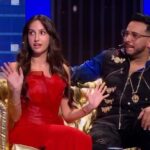 Nora Fatehi Instagram - This is gna be one heck of a fun episode of “Rachid show” with my boys, the amazing @fnaire_official @allalirachid airing tomorrow! Morocco meets india bollywood style 😃😍 They gave me a new nick name on the show..Shah rukh khanaa😍 🇲🇦 🇮🇳 💥 😂🔥 💖 Dont miss it tomorrow on @2mtv @tizafmohcine @the_realachraffnaire @mennani_khalifa @abderrafia_elabdioui @amine_el_hannaoui @bassimbendell