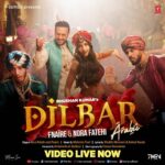 Nora Fatehi Instagram - The Arabic version of dilbar is out NOW on @tseries.official youtube !! Click on the link in my bio to watch the full video! Hope you guys enjoy it! This marks my singing debut with @fnaire_official and my debut as a producer ❤️😍🔥🇲🇦🇮🇳 @tizafmohcine @the_realachraffnaire @mennani_khalifa @abderrafia_elabdioui @amine_el_hannaoui @bassimbendell @bling_entertainment @caesar2373 @tseries.official @ady907 @santha_dop