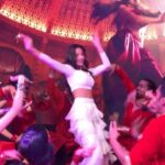 Nora Fatehi Instagram - This was such a special moment for me at the @t10league #arabicdilbar was playing on the screen at the cricket stadium in Dubai and @dans_me joined me in an impromptu celebration dance on stage! So unexpected ill never forget this seeing my song which i sang up there what a feeling!!! The ending was amazinggggggggg thanks everyone who made this happen and celebrated with me!!❤️🔥💥🇲🇦🇮🇳😍 @mandroid11 —————————— @fnaire_official 😍❤️🇮🇳🇲🇦 @bling_entertainment @amine_el_hannaoui @tseries.official @tizafmohcine @fnaire_official @the_realachraffnaire @mennani_khalifa @abderrafia_elabdioui #norafatehi #entertainment #international #music #musicvideo #love #morocco #india #singing #dancing #global #fnaire #arabic #indian #stage #performance #celebration #mood