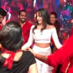 Nora Fatehi Instagram - This was such a special moment for me at the @t10league #arabicdilbar was playing on the screen at the cricket stadium in Dubai and @dans_me joined me in an impromptu celebration dance on stage! So unexpected ill never forget this seeing my song which i sang up there what a feeling!!! The ending was amazinggggggggg thanks everyone who made this happen and celebrated with me!!❤️🔥💥🇲🇦🇮🇳😍 @mandroid11 —————————— @fnaire_official 😍❤️🇮🇳🇲🇦 @bling_entertainment @amine_el_hannaoui @tseries.official @tizafmohcine @fnaire_official @the_realachraffnaire @mennani_khalifa @abderrafia_elabdioui #norafatehi #entertainment #international #music #musicvideo #love #morocco #india #singing #dancing #global #fnaire #arabic #indian #stage #performance #celebration #mood