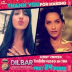 Nora Fatehi Instagram - Sending out love to each & every one of you for making #Dilbar a chart buster ❤️❤️😍😍🤗🤗 @zmilap @thejohnabraham @TSeries @SMJFilm @EmmayEntertain @nikkhiladvani #BhushanKumar @nehakakkar @dhvanivinod @tanishkbagchi @Musicshabbir @ikkanomics @marcepedrozo @flaviagiumua @bajpayee.manoj