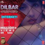 Nora Fatehi Instagram - We did it!!!! Omg crossing 50 million views in less than 4 days ! #dilbar This is just amazing guys thank you so much !!! ❤️🙌🏽 @thejohnabraham @nikkhiladvani @milapzaveri @tseries.official @nehakakkar @adil_choreographer @marcepedrozo @flaviagiumua #norafatehi #bollywood #new #dilbar #music #song #dance