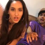 Nora Fatehi Instagram - Okay guys part 3 of my strange addictions this one is to the song #naah ! I’m sure it’s stuck in your heads too THIS FULL VIDEO IS ON MY YOUTUBE CHANNEL go and check it out 😘😘 @officialharrdysandhu joins me in my lil crazy world of craziness!!!! We need help 🤣🤣🤣🤣 Thank you @radiomirchi for letting us shoot 🙈❤️ Ft. @parulp28 #norafatehi #comedy #funny #addiction #music #musicvideo #songs #love #new #india #toronto #morocco #fun #girls #justcomedy #help #lol #friends #work #live #dance #intervention #skit #fashion #norafatehivines