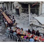 Nora Fatehi Instagram - When I saw this picture I couldn't get it out of my mind 😓even in the midst of destruction and danger they sit gathered with love and peace as they break their Ramadan Fast😢 count your blessings guys and pray for world peace Eid Mubarak everyone don't forget to pay your zikkat (charity) to the poor 🙏🏼🙏🏼#eidmubarak #begreatful