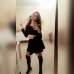 Nora Fatehi Instagram - The other night...👢👢 Straight outa snapchat 😉 🎵🎵 bad gyal like riri - nemisis #inshot #girls #cute #hair #hot #cool #fashion #instamood #family #nofilter #style #love #boots #thighhighboots #black #NoraFatehi #mumbai #morocco #toronto #Bollywood #badgyal #nocrop #mac #red #gold #croptops