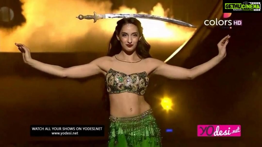 Nora Fatehi Instagram - 2016 throwbacks one of my best Jhalak performances dancing and balancing swords for the first time in my life! Bellydance on indias dancing with the stars @colorstv #JhalakDikhlajaa9 Nora Fatehi Instagram - 2016 throwbacks one of my best Jhalak performances dancing and balancing swords for the first time in my life! Bellydance on indias dancing with the stars @colorstv #JhalakDikhlajaa9