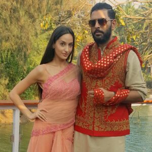 Nora Fatehi Instagram - Happy happy birthday @yuvisofficial !! May u be blessed with 100 years of good health and happiness 😍😊😊😇😇 Cheers to a new chapter in your life god bless you