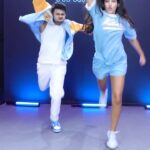 Nora Fatehi Instagram - Switching up the style 😉 🍭💙 its This part of the song for me 🔥 🔥 This was lit thanks for choreographing me @awez_darbar 🙌🏼 🎥 @adityabhansali_ #kusukusuchallenge #dancewithnora