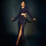 Nora Fatehi Instagram - I'm on that new vibration..🧿💙 @falgunishanepeacockindia @aasthasharma @reshmaamerchant @amitthakur_hair @priyankknandwana