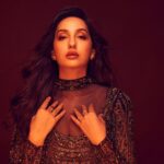 Nora Fatehi Instagram - See you don burst my eye glass You don scatter my plans.. @yascouture × @eliemadi × @risnjewels × @abhilasha_pret_jewelry × @isharya × @ayanasilverjewellery Styled by: @manekaharisinghani Styling Assts: @gypsy.girl.world @chintan_shah08 HMU: @reshmaamerchant × @mehakoberoi Shot by: @tejasnerurkarr