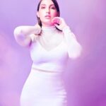 Nora Fatehi Instagram - I just can't get you out of my head Boy, your loving is all I think about 🦄🍬💜 @herveleger × @louboutinworld × @manekaharisinghani @marcepedrozo Styling asst @gypsy.girl.world × @faisalbhattiofficial Shot by @tejasnerurkarr