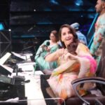 Nora Fatehi Instagram - This set be lit .. we be judging with swag🔥🔥@geeta_kapurofficial @terence_here @sonytvofficial #vibe