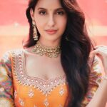 Nora Fatehi Instagram - Amnesia but when I remind you I'm untouchable but I can't find you Word to the M-O-B you tied to I'm givin' up when I decide to 👑🧿🧡 Eid Mubarak