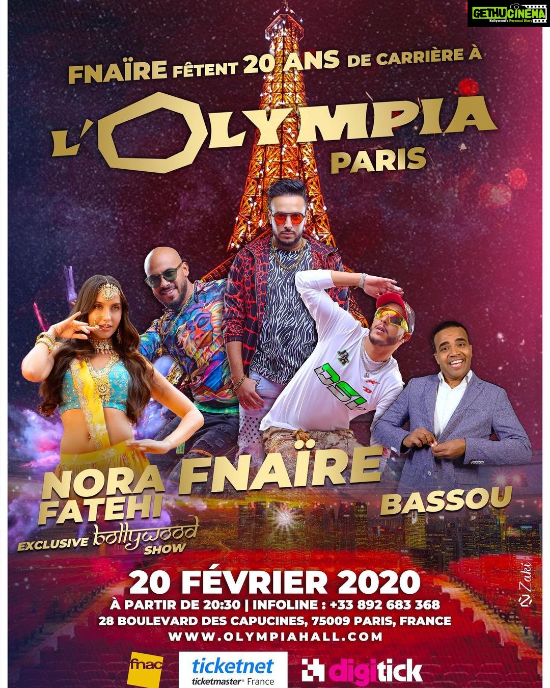 Nora Fatehi Instagram - For the first time in PARIS book ur tickets to ...