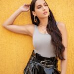 Nora Fatehi Instagram - Let me be ur motivation, give u innovation 🖤 @marcepedrozo @manekaharisinghani @houseofcb @black_coral_ @shoplune @ysl @rishabhkphotography
