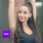 Nora Fatehi Instagram - Chit chat and zumba 😉 💅🏽 Catch this sassy episode with @sophiechoudry only on work it out @voot Hair makeup @marcepedrozo