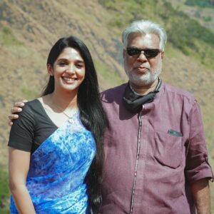 Nyla Usha Instagram - That's one of my happiest moments captured. Joshiy Sir♥️ 
.
Thankyou for all the love. For giving me another chance to watch you create your art up close.How you tirelessly sit through day and night to bring shots to perfection. How you appreciate and make every single actor feel that their contribution counts. Your energy is contagious. 
.
And here's some update on Paappan...
The shoot is all over now. Will reach the theatres at your best time, after all its postproduction works.
Paappan movie has an ensemble cast, impressive narration, edge of the seat moments, all of which I am waiting to watch too.

Love and light 💫

📸 @itsnandhu93