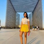 Nyla Usha Instagram - One step at a time, I can walk around the world. @expo2020dubai . Expo 2020 Dubai
