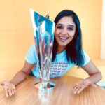 Nyla Usha Instagram - ICC T20 WorldCup got me excited. 🏆 Who do you think is taking this home?