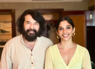 Nyla Usha Instagram - Imagine looking up at the sky and seeing billions and billions of stars... That's how awestruck I feel every time I see him 😍🤩 Mamookkka♥️ . . Ps: Someone plz cast me in a movie with him soon😀 @mammootty Dubai, United Arab Emiratesدبي