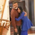 Nyla Usha Instagram - Our Paappan is going to be yours in few hours time. @sureshgopi ♥️ . My outfit @labelmdesigners 📸 @raheesrobinsphotography @hpu_harikrishnan
