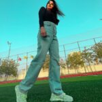 Nyla Usha Instagram - Clearly not liking the sun on my face😂. Forcefully captured by @mr_saniyas . Dubai, United Arab Emiratesدبي