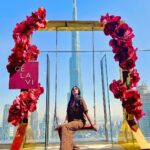 Nyla Usha Instagram – Adding some fancy to our Thursday… 
Eat Laugh Pose repeat kinda day…
@adhipa,  @aneeseats and the Burj Khalifa CÉ LA VI Dubai