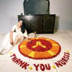 Nyla Usha Instagram - None of us would have imagined that we would be celebrating Onam this year quarantined and in isolation- but we are lucky to be safe, among our loved ones. Thanks to our nurses whose selfless care & nurturance have helped countless COVID patients be back home for Onam. Let’s all come together on this auspicious day and dedicate our Onam Pookolam to our nurses while they continue to take care of us. Use the #ThankYouNurses and tag @parachute_advansed Sending lots of love and gratitude to all our nurses and hope that we all come out of this stronger and better than ever! Stay blessed and Stay Safe! Onashamsakal!