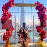 Nyla Usha Instagram - Adding some fancy to our Thursday... Eat Laugh Pose repeat kinda day... @adhipa, @aneeseats and the Burj Khalifa CÉ LA VI Dubai