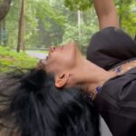 Nyla Usha Instagram - Wild child day.... . . . PS: this vdo was taken inside the forests, on the road without traffic and under strict supervision. Athirapilly