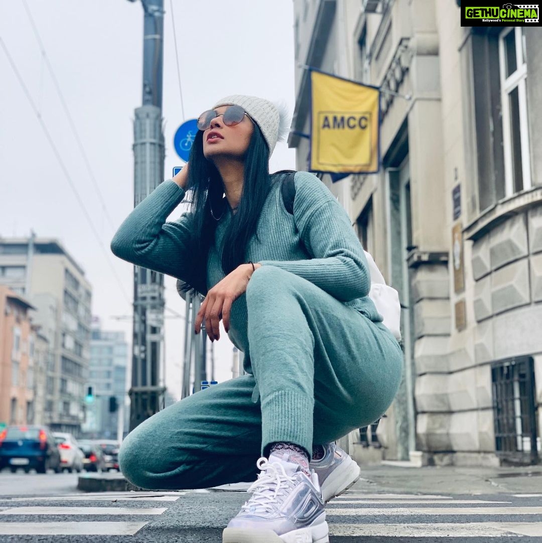 Nyla Usha Instagram - We will walk this road together, through the storm. Whatever be the weather, cold or warm. . 📸 @mr_saniyas . #belgradestreets #winterholiday #mine #hitjetinternational #travelphotography