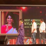 Nyla Usha Instagram - Mariyam gets her first award♥️. #RamuKariatAward2020 #BestActress ... swipe➡️.. PorinjuMariyamJose is definitely one of the biggest and most beautiful thing that happened to me in 2019. Amazing memories during shoots, launches, release and so much love reaching out to me, even today, days away from its release. Can't be more thankful. To Joshiy Sir🙏🏼 , to @joju_george @chembanvinod and the entire cast n crew... To everyone who has been asking me what's next?... I haven't been introduced to someone as awesome as Mariyam... hence waiting😇