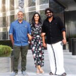 Nyla Usha Instagram - With my favourite costars @joju_george and @chembanvinod .... Porinju Mariyam Jose... Releasing on 23rd August! World premiere in Dubai on 22nd. #PorinjuMariyamJose Shot by @juidinber for @khaleejtimes Burj Khalifa By Emaar
