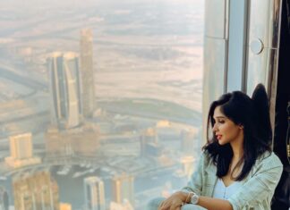 Nyla Usha Instagram - Aspiration and achievement from earth to sky. @burjkhalifa, a shining symbol of what Dubai strives for. Enjoying the breathtaking view of @mydubai from the 148th floor @atthetopburjkhalifa #highestobservationdeckintheworld @dsssocial @visit.dubai #mydubai #mydss #visitdubai 📸 @rahul_rajasekharann Burj Khalifa