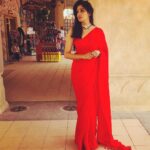Nyla Usha Instagram - There is a shade of red for every woman💃🏻 From the Bollywood theme dress up annual party #amgannualgathering #bollywoodparksdubai #donnowhoclickedthepic😂 . PS: Posting it again as I found the first one missing suddenly....🤷🏻‍♀️