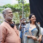 Nyla Usha Instagram - The Creator... The Legend🔥 Joshiy Sir♥️. . Sharing some moments I hold close to my heart. Thanks @itsnandhu93 for capturing these and all the stills from Paappan...running successfully in theatres now🙏🏼